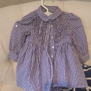 Ralph Lauren Kids Purple Gingham Dress